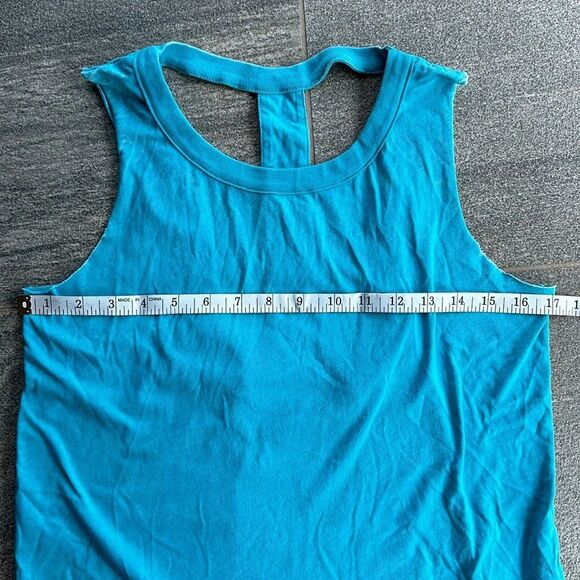NWOT Chaser Sleeveless Tank Top Cut-Out Back Festival Style in Turquoise Small - Picture 15 of 16